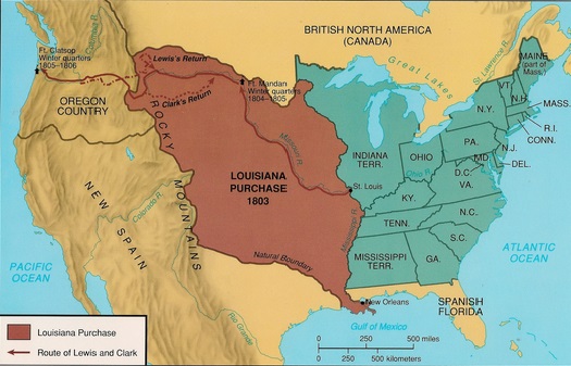 louisiana purchase map before and after